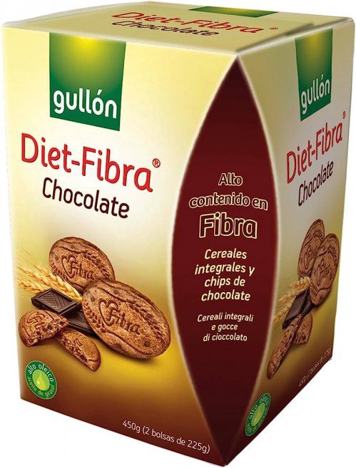 GALLETA DIET FIBRA CHOCOLATE GULLÓN 450 GR